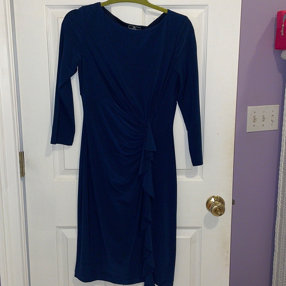 Womens Navy American Living Dress